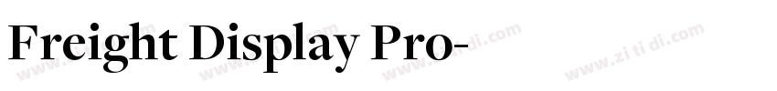 Freight Display Pro字体转换
